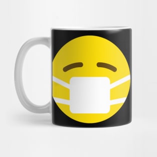 funny emoji face mask Mug